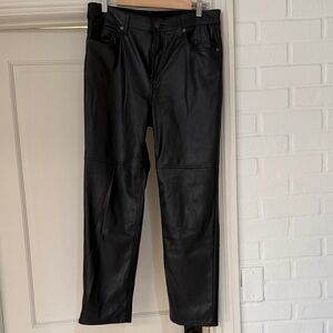 Gap cheeky straight high-rise vegan leather pants